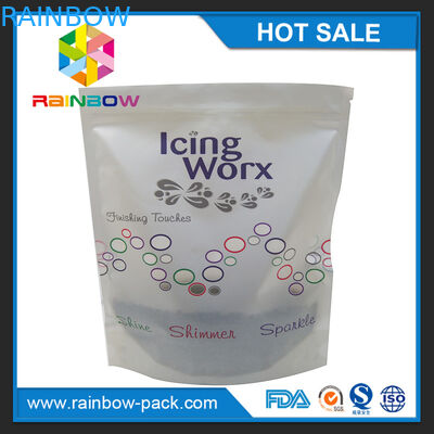 Προσαρμοσμένη μεταλλίνη στάση εκτύπωσης λογότυπων επάνω Ziplock στη σακούλα με κατώτατο gusset