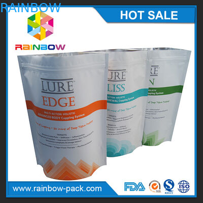 Προσαρμοσμένη μεταλλίνη στάση εκτύπωσης λογότυπων επάνω Ziplock στη σακούλα με κατώτατο gusset