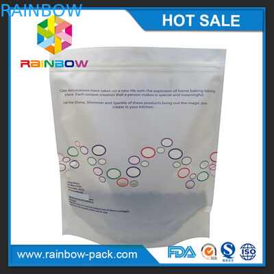 Προσαρμοσμένη μεταλλίνη στάση εκτύπωσης λογότυπων επάνω Ziplock στη σακούλα με κατώτατο gusset