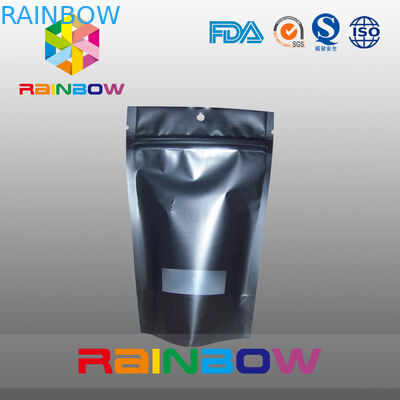 Επαναχρησιμοποιήσιμη Ziplock Doypack μεταλλινών μαύρη Gravure τσαντών καφέ υγρασία εκτύπωσης - απόδειξη