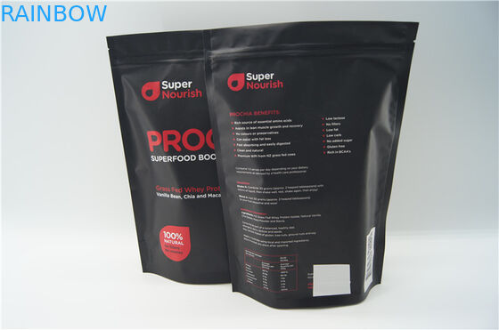 Υψηλός - στάση διατροφής φύλλων αλουμινίου ποιοτικού αργιλίου που συσκευάζει επάνω την τσάντα με το φερμουάρ