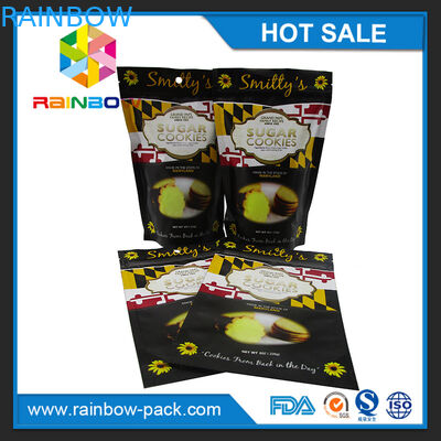 Τυπωμένη η μεταλλίνη στάση φύλλων αλουμινίου αργιλίου προσάρμοσε επάνω συσκευάζοντας τσάντα τσαγιού λογότυπων την πράσινη τυπωμένη με τις εγκοπές φερμουάρ και δακρυ'ων