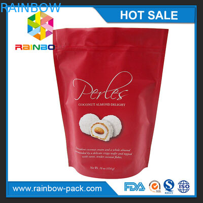 Τυπωμένη η μεταλλίνη στάση φύλλων αλουμινίου αργιλίου προσάρμοσε επάνω συσκευάζοντας τσάντα τσαγιού λογότυπων την πράσινη τυπωμένη με τις εγκοπές φερμουάρ και δακρυ'ων