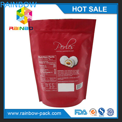 Τυπωμένη η μεταλλίνη στάση φύλλων αλουμινίου αργιλίου προσάρμοσε επάνω συσκευάζοντας τσάντα τσαγιού λογότυπων την πράσινη τυπωμένη με τις εγκοπές φερμουάρ και δακρυ'ων