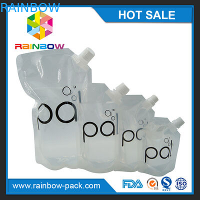 4oz/διαφανής στάση 8oz/16oz επάνω στη σακούλα κρασιού με τους ελεύθερους σωλήνες BPA