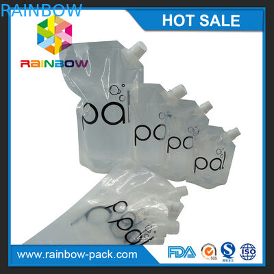 4oz/διαφανής στάση 8oz/16oz επάνω στη σακούλα κρασιού με τους ελεύθερους σωλήνες BPA