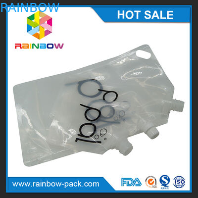 4oz/διαφανής στάση 8oz/16oz επάνω στη σακούλα κρασιού με τους ελεύθερους σωλήνες BPA