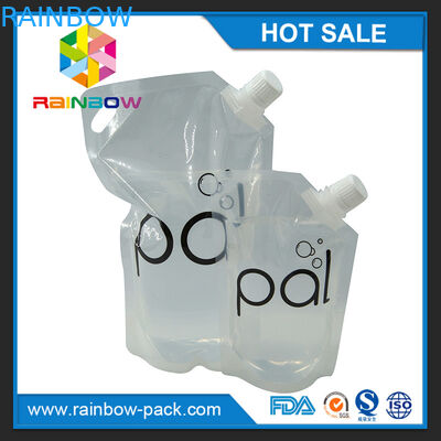 4oz/διαφανής στάση 8oz/16oz επάνω στη σακούλα κρασιού με τους ελεύθερους σωλήνες BPA