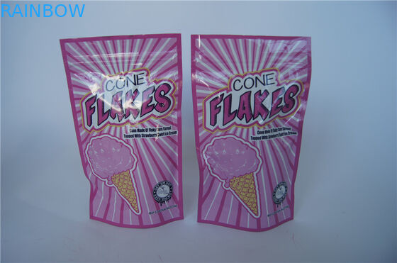 Ziplock εκτύπωσης συνήθειας σακούλα φύλλων αλουμινίου CBD που συσκευάζει τη Gummy συσκευασία με Tearnotches