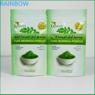 Πλαστικές σακούλες Doypack συνήθειας που συσκευάζουν τη στάση επάνω στην τσάντα φερμουάρ για τα ξηρά βακκίνια