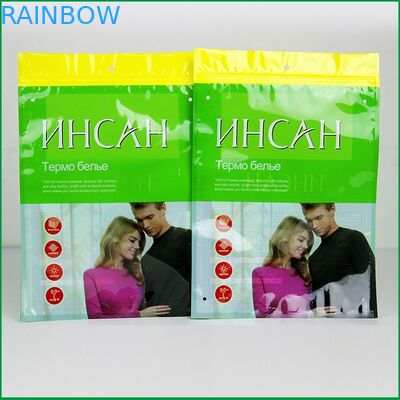 Ziplock συνήθειας πλαστικές σακούλες που συσκευάζουν την πλαστική συσκευάζοντας τσάντα μπλουζών για τα ενδύματα