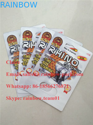 Τοπ-εκτιμημένη τρισδιάστατη συσκευασία χαπιών φύλων ρινοκέρων/αρσενική κάρτα συσκευασίας χαπιών αυξήσεων/τρισδιάστατη κάρτα συσκευασίας φουσκαλών