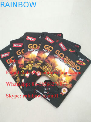 Χονδρική ΑΜΕΡΙΚΑΝΙΚΩΝ ρινοκέρων τρισδιάστατη κάρτα φουσκαλών χαπιών συσκευάζοντας για Go το εμπορευματοκιβώτιο/τη σφαίρα/το μπουκάλι καψών ρινοκέρων