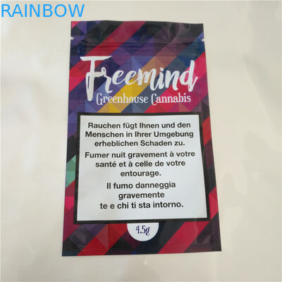 Οι σπόροι φοντάν Thc Cbd θερμαίνουν τις Sealable πλαστικές τσάντες, σακούλι φύλλων αλουμινίου αργιλίου για Cbd Gummy