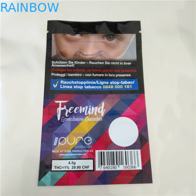 Οι σπόροι φοντάν Thc Cbd θερμαίνουν τις Sealable πλαστικές τσάντες, σακούλι φύλλων αλουμινίου αργιλίου για Cbd Gummy