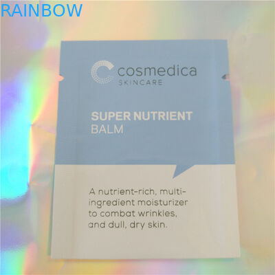 Πλαστικά αργιλίου φύλλων αλουμινίου καλλυντικά σακουλιών δειγμάτων σακουλών συσκευάζοντας, πλευρά τρεις που σφραγίζουν το καλλυντικό σακούλι δειγμάτων