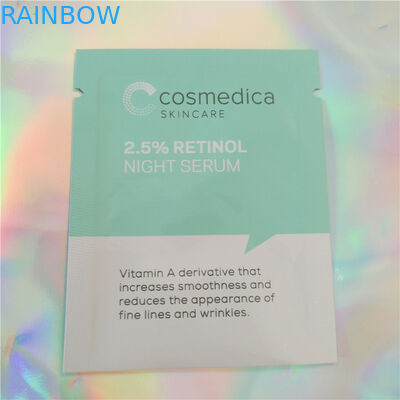 Πλαστικά αργιλίου φύλλων αλουμινίου καλλυντικά σακουλιών δειγμάτων σακουλών συσκευάζοντας, πλευρά τρεις που σφραγίζουν το καλλυντικό σακούλι δειγμάτων