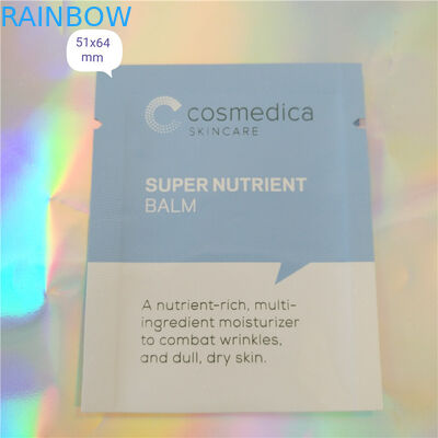 Πλαστικά αργιλίου φύλλων αλουμινίου καλλυντικά σακουλιών δειγμάτων σακουλών συσκευάζοντας, πλευρά τρεις που σφραγίζουν το καλλυντικό σακούλι δειγμάτων