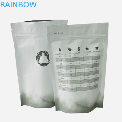 SGS βαθμός τροφίμων resealable στάση φύλλων αλουμινίου μεταλλινών συνήθειας 100g επάνω ziplock στη σακούλα για τα καρύδια