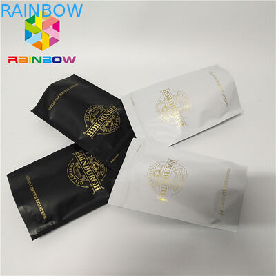 Πλαστική κατώτατο Gusset φερμουάρ ziplock καφέ στάσεων τσαντών 500g επάνω resealable σακούλα