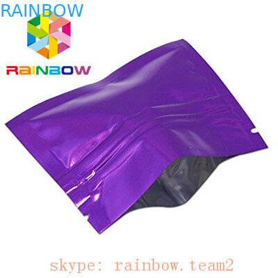 η ζωηρόχρωμη πλευρά 3 σφράγισε το επίπεδο μίνι mylar τσάι κάνναβης τσαντών 1g φύλλων αλουμινίου/το συσκευάζοντας σακούλι λουλουδιών leaft