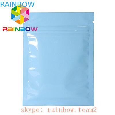 Οι σαφείς χρυσές mylar ziplock σακούλες φύλλων αλουμινίου αλουμινίου για τη συσκευασία φύλλων τσαγιού/τη μίνι πλευρά 3 σφράγισαν το σακούλι