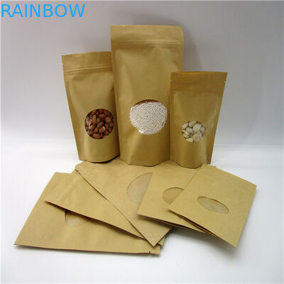 Ωοειδείς διαμορφωμένες προσαρμοσμένες τσάντες εγγράφου/πρωτεϊνική συσκευάζοντας σακούλα σκονών ρυζιού