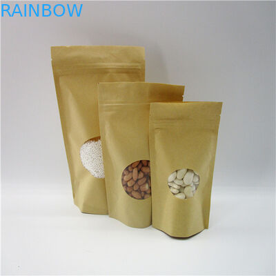 Ωοειδείς διαμορφωμένες προσαρμοσμένες τσάντες εγγράφου/πρωτεϊνική συσκευάζοντας σακούλα σκονών ρυζιού