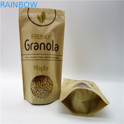 Ωοειδείς διαμορφωμένες προσαρμοσμένες τσάντες εγγράφου/πρωτεϊνική συσκευάζοντας σακούλα σκονών ρυζιού