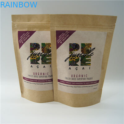 Ωοειδείς διαμορφωμένες προσαρμοσμένες τσάντες εγγράφου/πρωτεϊνική συσκευάζοντας σακούλα σκονών ρυζιού