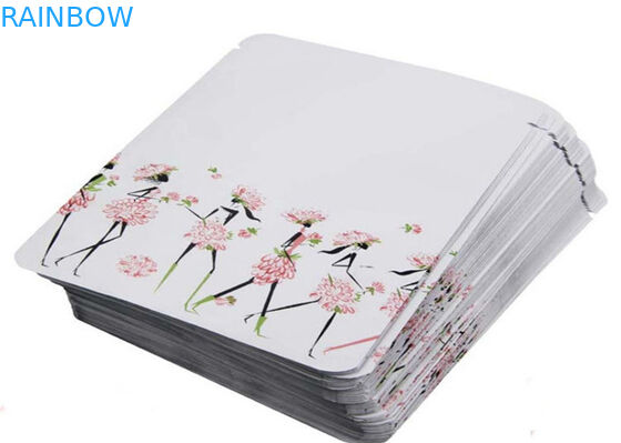 Η συνήθεια τύπωσε την τρεις σφραγισμένη πλευρά άσπρη πλαστική συσκευάζοντας τσάντα δειγμάτων χρώματος για τη μάσκα προσώπου