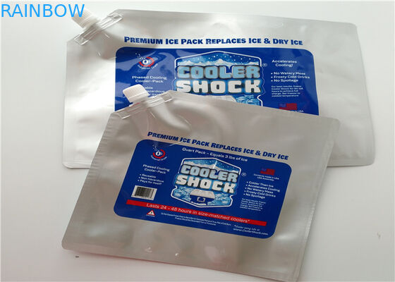 Υπεραγορών θαλασσινών μονωμένη πιό δροσερή τσάντα φύλλων αλουμινίου αργιλίου φρούτων μίας χρήσης/τσάντα πάγου