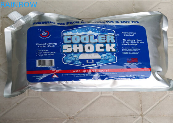 Υπεραγορών θαλασσινών μονωμένη πιό δροσερή τσάντα φύλλων αλουμινίου αργιλίου φρούτων μίας χρήσης/τσάντα πάγου