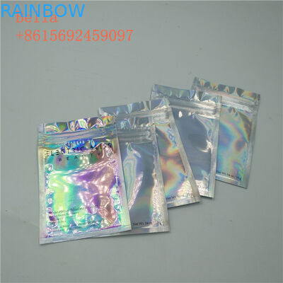 Δευτερεύουσα συσκευασία σακουλών φύλλων αλουμινίου σφραγίδων τρία, μικρή καλλυντική στάση επάνω στις τσάντες με το φερμουάρ