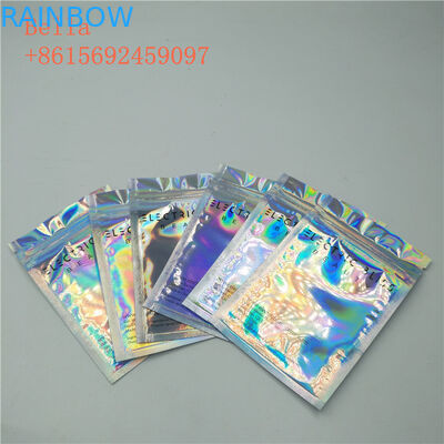 Δευτερεύουσα συσκευασία σακουλών φύλλων αλουμινίου σφραγίδων τρία, μικρή καλλυντική στάση επάνω στις τσάντες με το φερμουάρ