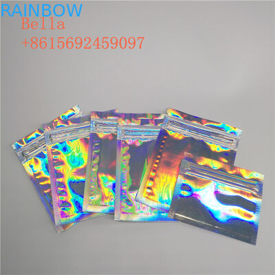 Δευτερεύουσα συσκευασία σακουλών φύλλων αλουμινίου σφραγίδων τρία, μικρή καλλυντική στάση επάνω στις τσάντες με το φερμουάρ