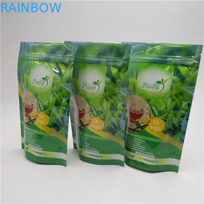 Μόνο φύλλο αλουμινίου αργιλίου τσαντών πλαστικών σακουλών φερμουάρ σφραγίδων FDA με τα φωτεινά χρώματα