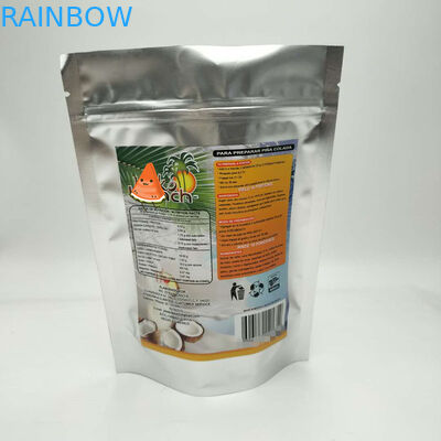 Οι προσαρμοσμένες πλαστικές σακούλες μεγέθους που συσκευάζουν, στέκονται επάνω την τσάντα φύλλων αλουμινίου αργιλίου