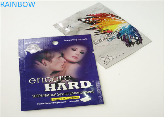 Στάση επάνω στις τσάντες φύλλων αλουμινίου αργιλίου για το ρινόκερο 7 λευκόχρυσος 15000 Swag συσκευασία χαπιών