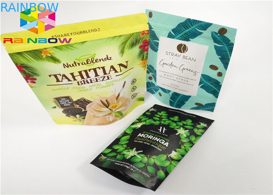 Πρωτεϊνική συσκευασία τσαντών σκονών ορρού γάλακτος/καθαρή σκόνη ορρού γάλακτος φύλλων αλουμινίου αργιλίου πρωτεϊνική που συσκευάζει Pags/τη στάση επάνω Ziplock στις τσάντες