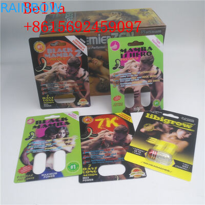 Συσκευασία καρτών φουσκαλών χαπιών φύλων EXtacy Hardsteel