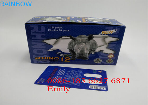 Κάρτα φουσκαλών ντυμένου εγγράφου που συσκευάζει τη στιλπνή ελασματοποίηση για τα σεξουαλικά χάπια αυξήσεων