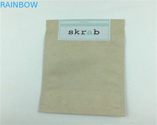 Σαφείς προσαρμοσμένες τσάντες εγγράφου μπροστινής πλευράς για τη σκόνη/την καραμέλα/τον καφέ