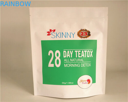 Σαφείς προσαρμοσμένες τσάντες εγγράφου μπροστινής πλευράς για τη σκόνη/την καραμέλα/τον καφέ