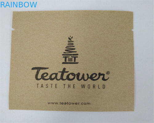 Σαφείς προσαρμοσμένες τσάντες εγγράφου μπροστινής πλευράς για τη σκόνη/την καραμέλα/τον καφέ