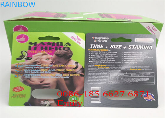 Κατάλληλη συσκευασία πακέτων φουσκαλών χαπιών ρινοκέρων με την επίδραση επιφάνειας αποτύπωσης σε ανάγλυφο