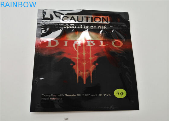 Βοτανική λήξη μεταλλινών συσκευασίας θυμιάματος ανυψωτών ρινοκέρων με το Πε - Closable φερμουάρ