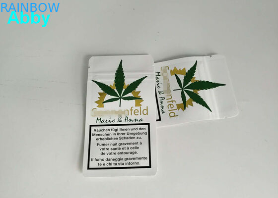 Χρυσό χρώμα πλαστικών τσαντών CMYK εκτύπωσης Resealable με το προσαρμοσμένο υλικό