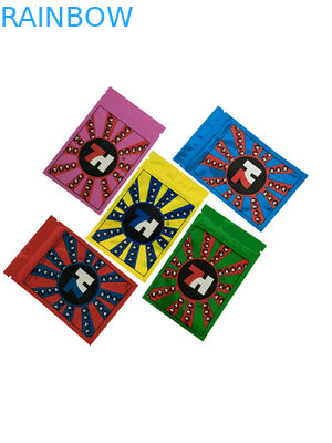 Το στιλπνό πλαστικό φερμουάρ φύλλων αλουμινίου τοποθετεί την ετικέτα συνήθειας 7h σε σάκκο που τυπώνεται για τις κάψες σπόρων CBD