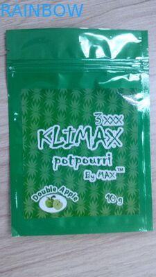 Βοτανική συσκευασία θυμιάματος απόδειξης μυρωδιάς, πλαστικές τσάντες φερμουάρ για τη συσκευασία τροφίμων